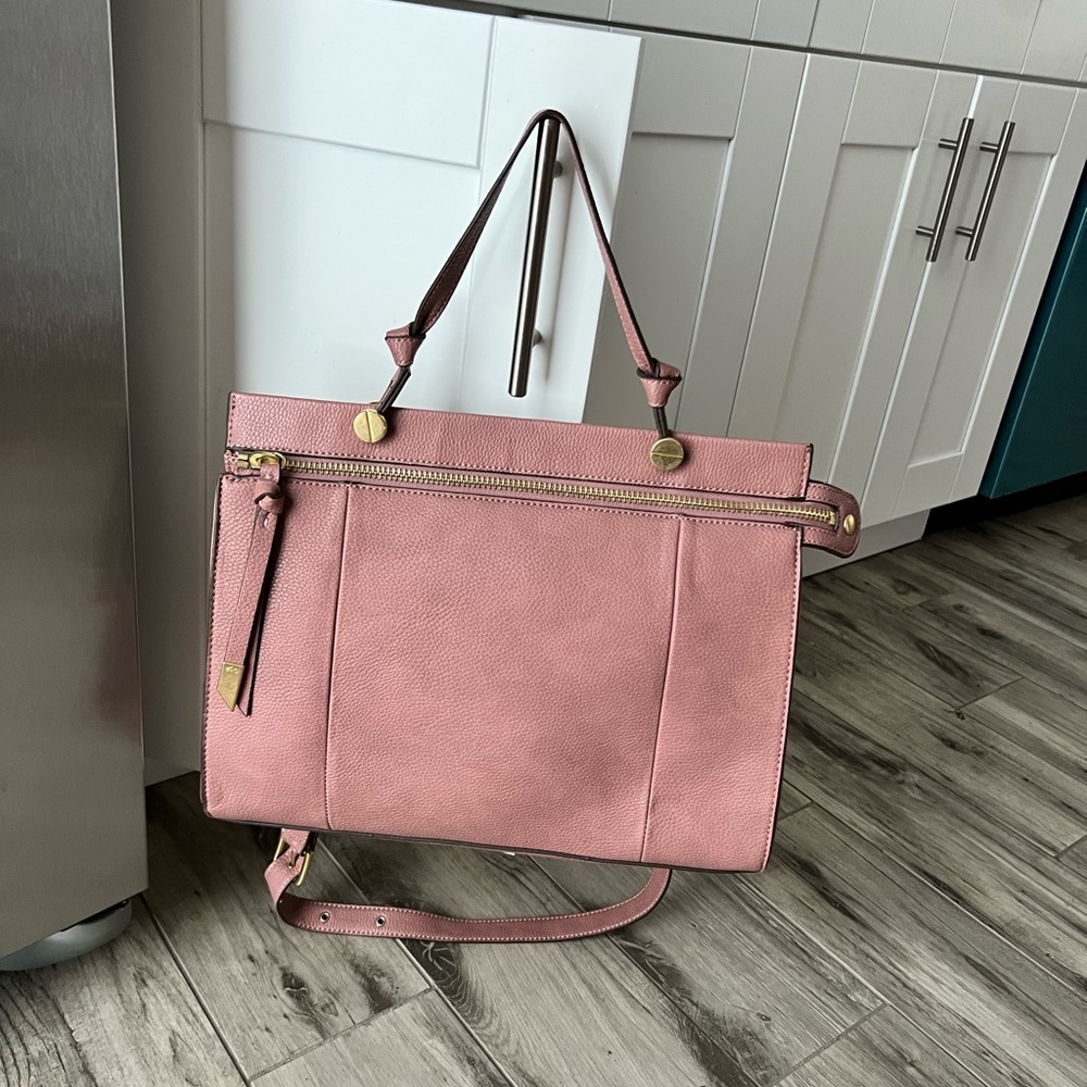 Foley + Corinna Dione Satchel Handbag in Rosewood